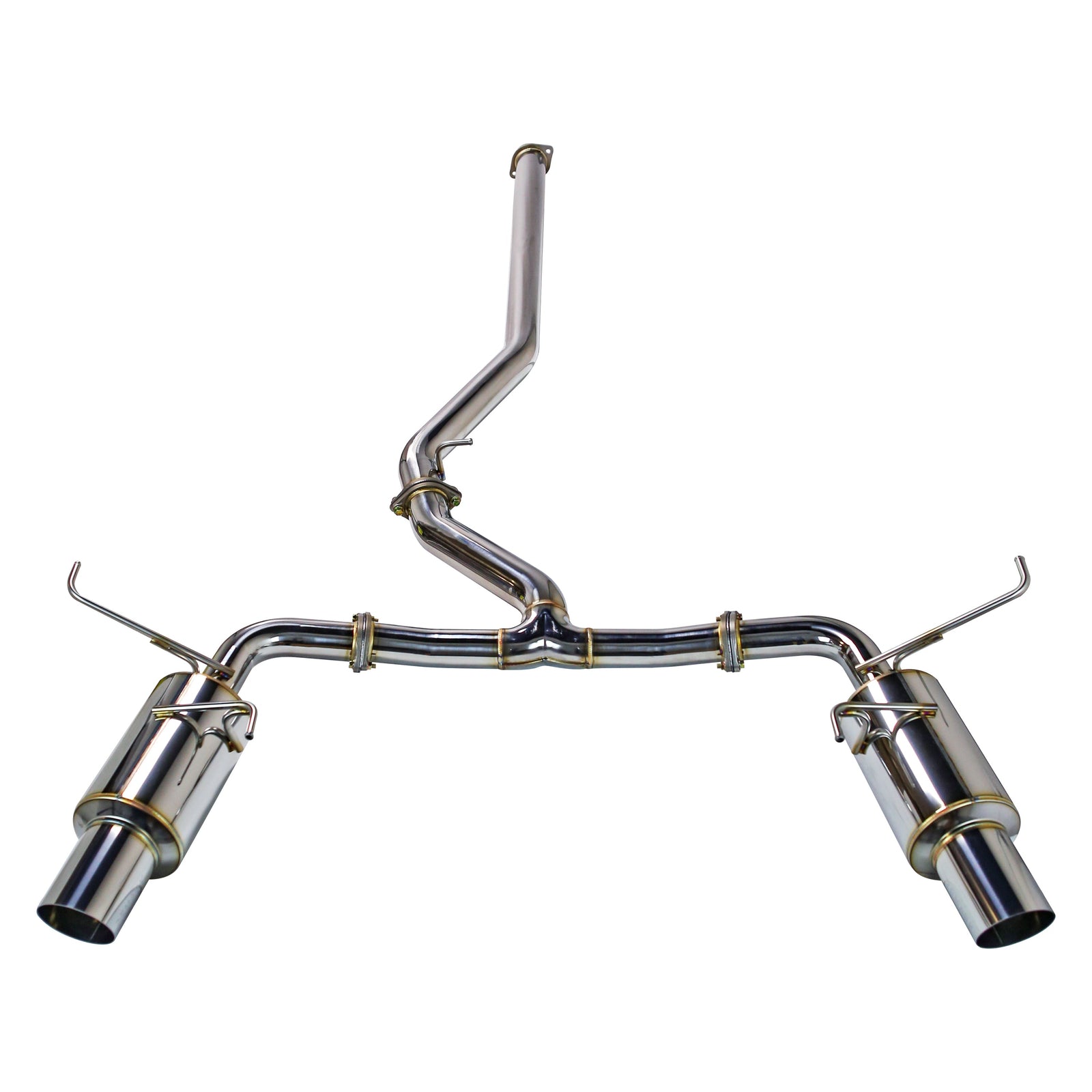 REMARK 2022+ Subaru WRX VB Catback Exhaust - Dual R1 Spec Stainless (Non-Resonated) - RK-C2076S-03