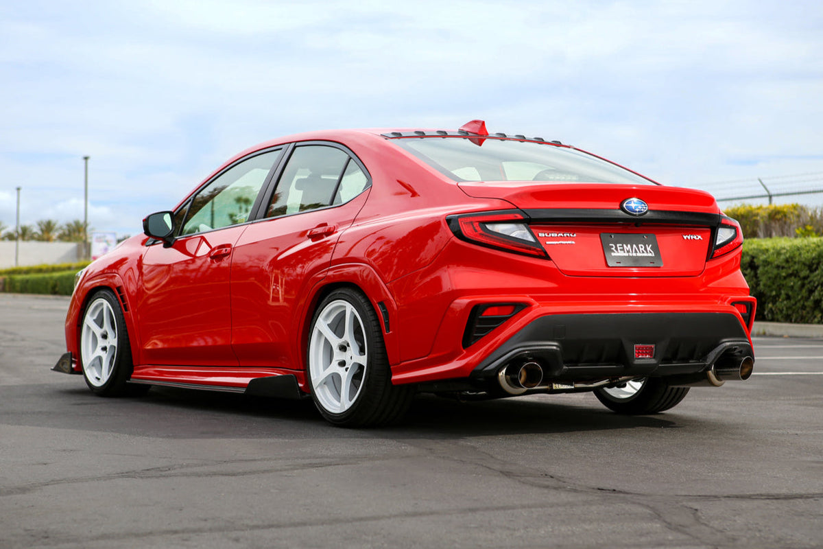 REMARK 2022+ Subaru WRX VB Catback Exhaust - Dual R1 Spec Stainless (Non-Resonated) - RK-C2076S-03