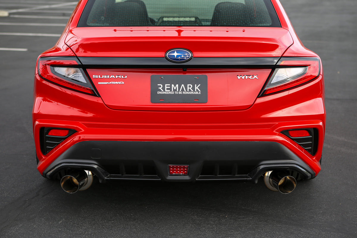 REMARK 2022+ Subaru WRX VB Catback Exhaust - Dual R1 Spec Stainless (Non-Resonated) - RK-C2076S-03