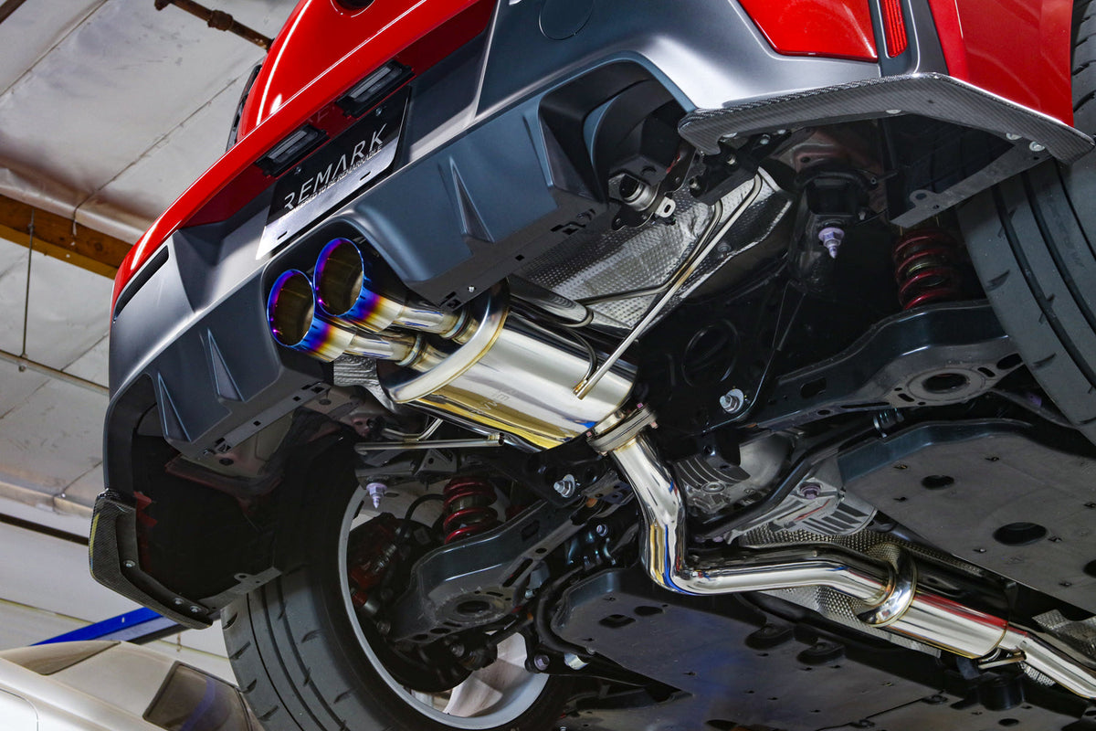 REMARK 23+ Toyota GR Corolla Dual Center Exit w/ Resonator Stainless Steel Catback Exhaust - RK-C2076T-05C