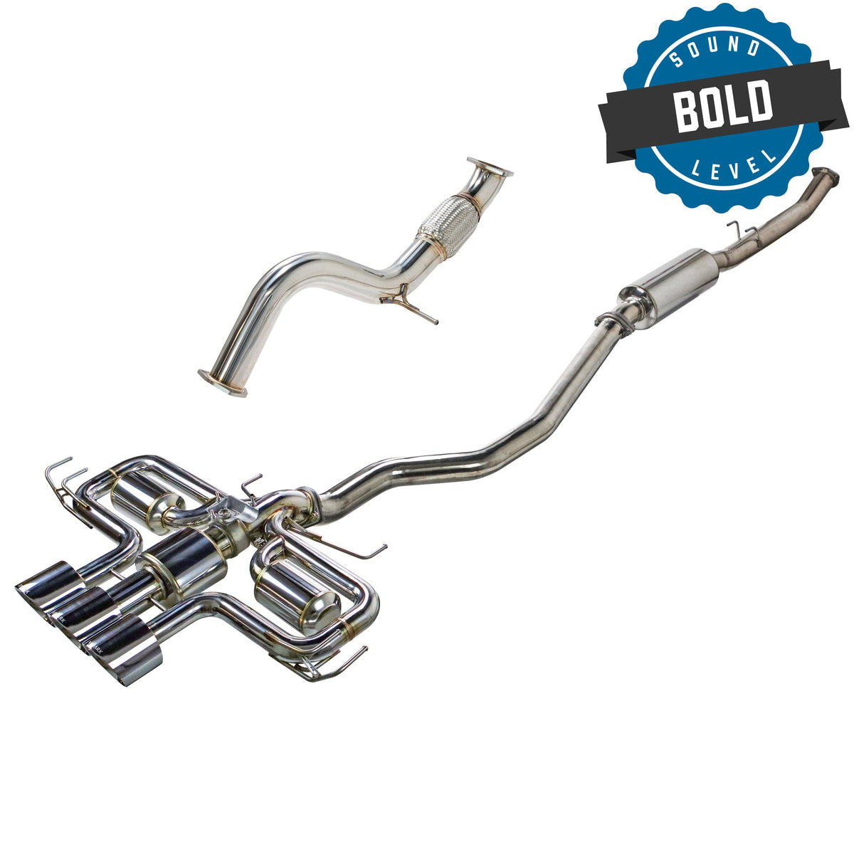 Remark 2023+ Honda Civic Type-R (FL5) Triple Tip Catback Exhaust w/ Triple Tip & Front Pipe - RK-C3076H-09