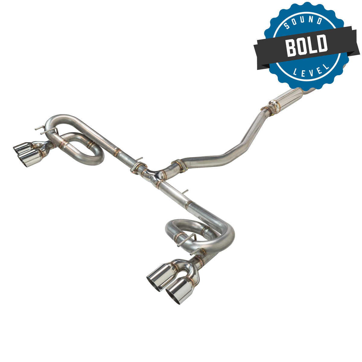 Remark 2022+ Honda Civic Hatchback Sport Touring FL1 (Link Loop) Catback Exhaust Stainless Steel Tip - RK-C4063H-07