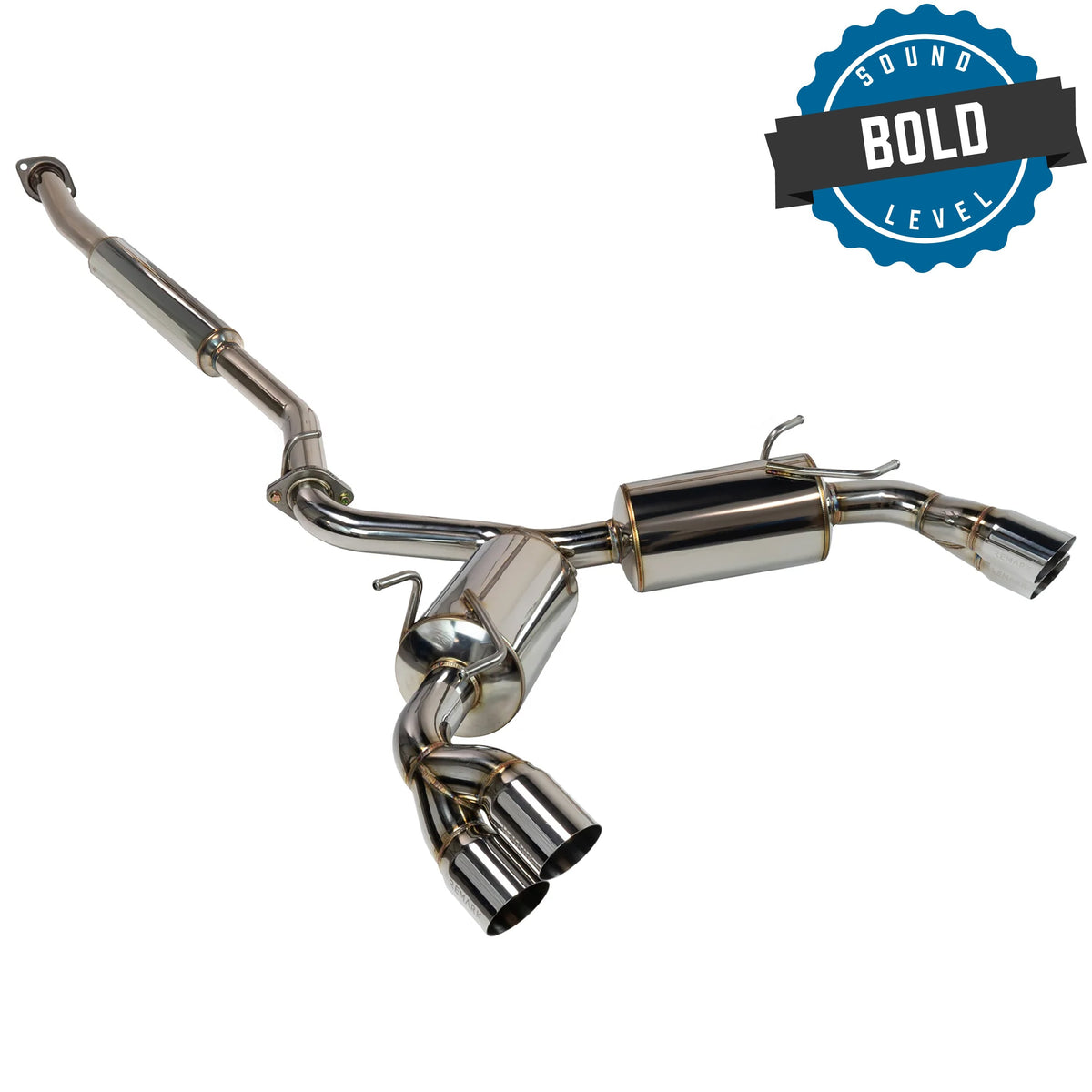 REMARK Sports Touring CatBack Exhaust, Toyota GR86 / Subaru BRZ 2022+, Stainless Steel Tip - RK-C4063T-04