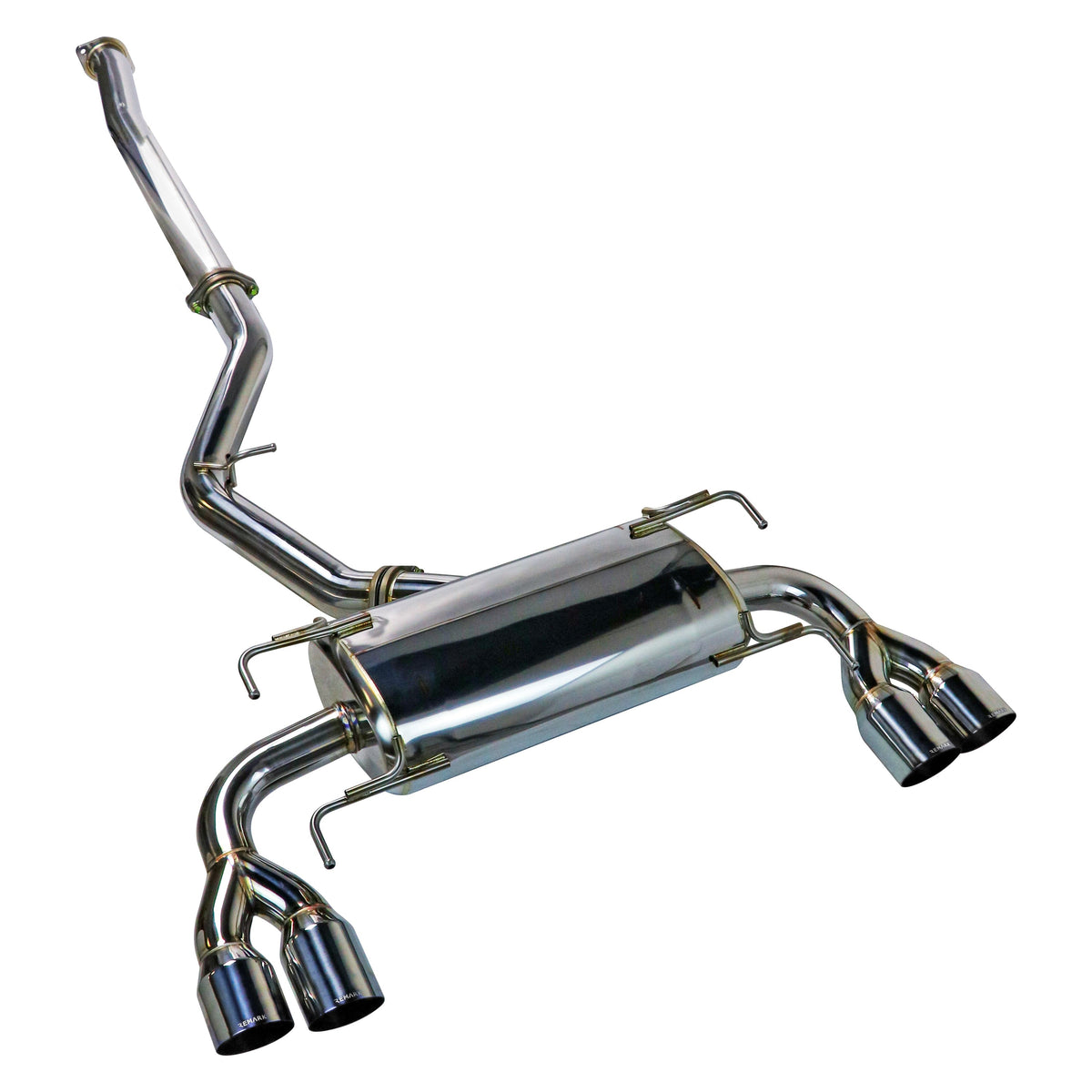 Remark 08-14 Subaru STi GR Hatch Sports Touring Spec - Burnt Quad Tips (Non-Resonated) - RK-C4076S-02TN