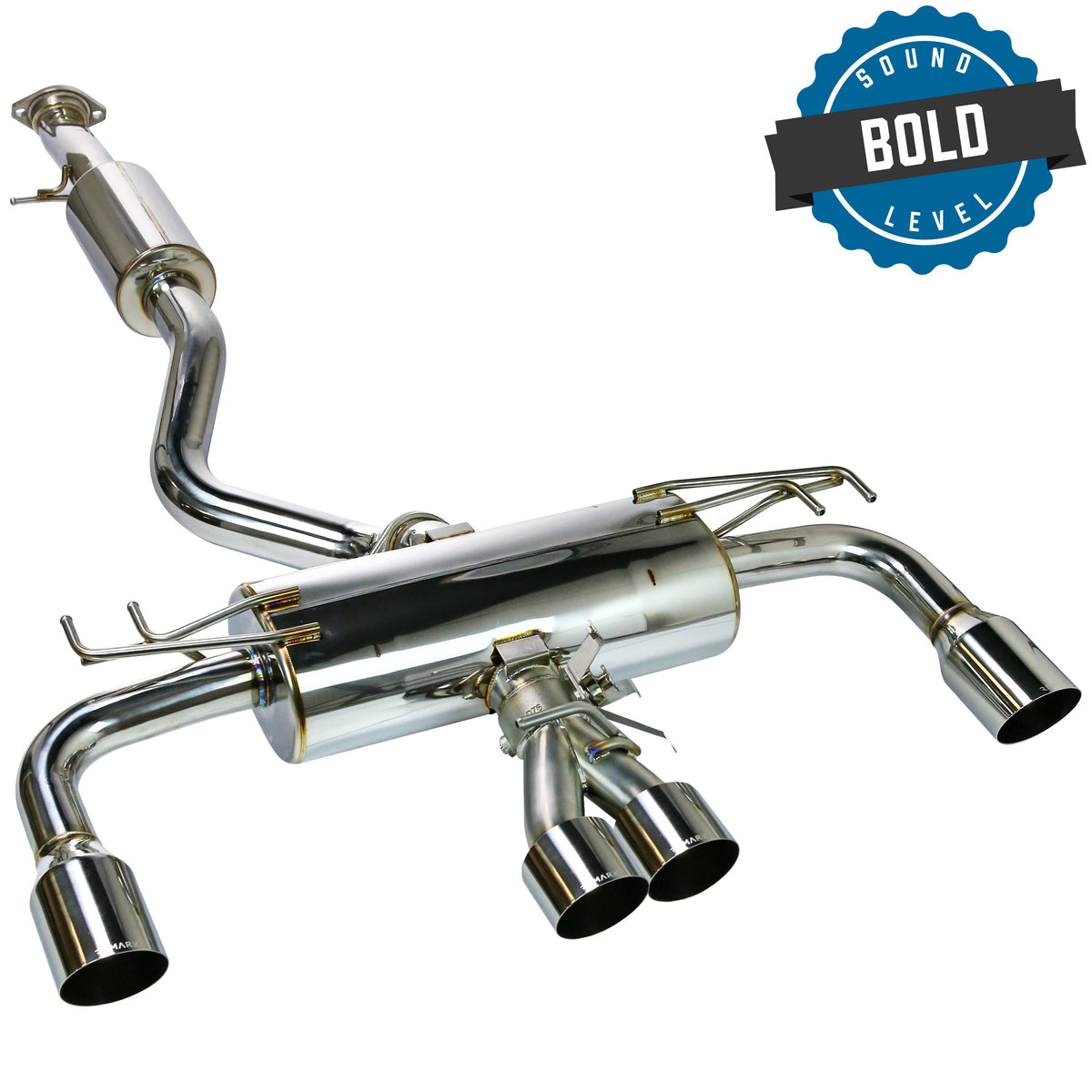 Remark 2023+ Toyota GR Corolla Elite Spec Quad Tip Catback Exhaust - RK-C4076T-05