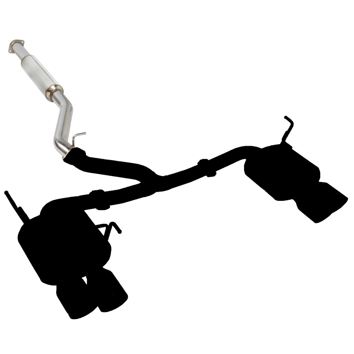 Remark 22+ Subaru WRX (VB) Sports Touring Spec - 4in. Burnt SS Quad Tips (Non-Resonated) - RK-C4076S-02T
