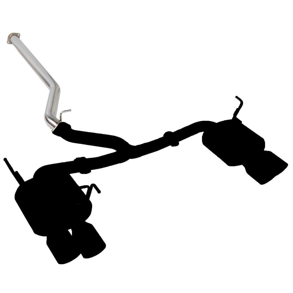 Remark 22+ Subaru WRX (VB) Sports Touring Spec - 4in. Burnt SS Quad Tips (Non-Resonated) - RK-C4076S-02T