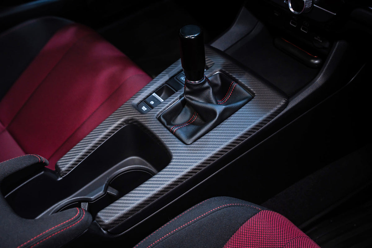 r.m.k Design Carbon Fiber Center Console Panel - Honda Civic Manual Trans. [2022+]
