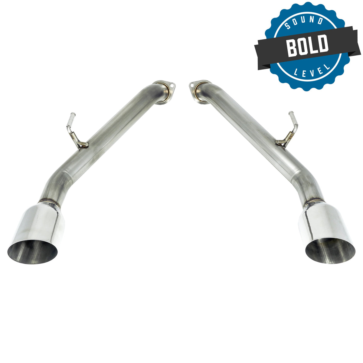 Remark 2014+ Infiniti Q50 Axle Back Exhaust w/Stainless Steel Single Wall Tip - RO-TSQ5-S