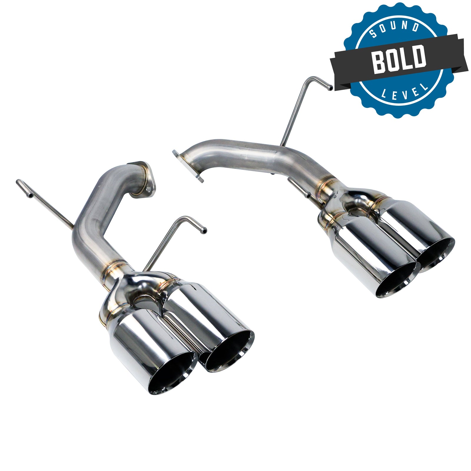 Remark 2015+ Subaru WRX STi VA Axle Back Exhaust w/Stainless Steel Double Wall Tip 4in - RO-TSVA-D4