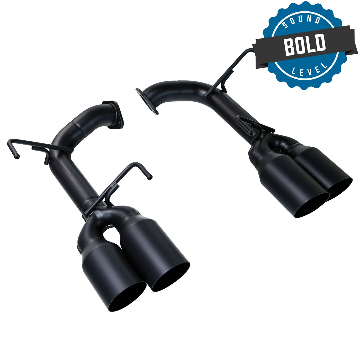 Remark 15-22 Subaru WRX STi VA Axle Back Exhaust Stainless Steel Single Wall Tip 4in Cerakote Black - RO-TSVA-S4B
