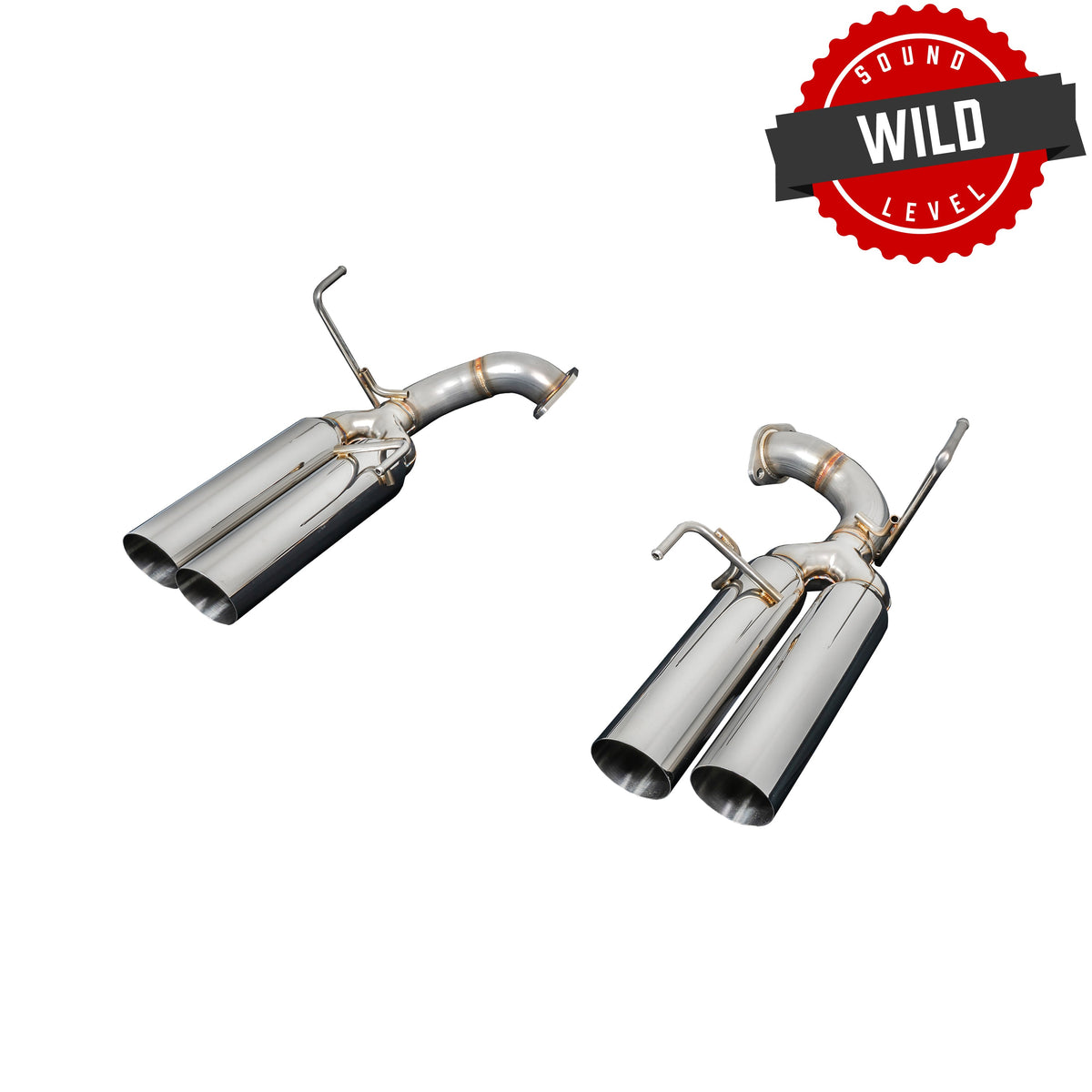 Remark 2015+ Subaru WRX/STI VA Boso Edition Axle Back Exhaust w/ Stainless Steel Single Wall Tip - RO-TSVA-SL