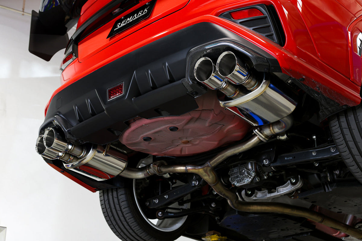 Remark 22+ Subaru WRX VB Axleback Exhaust w/ Burnt  Stainless Double Wall Tip - RO-TTVB-DMQ
