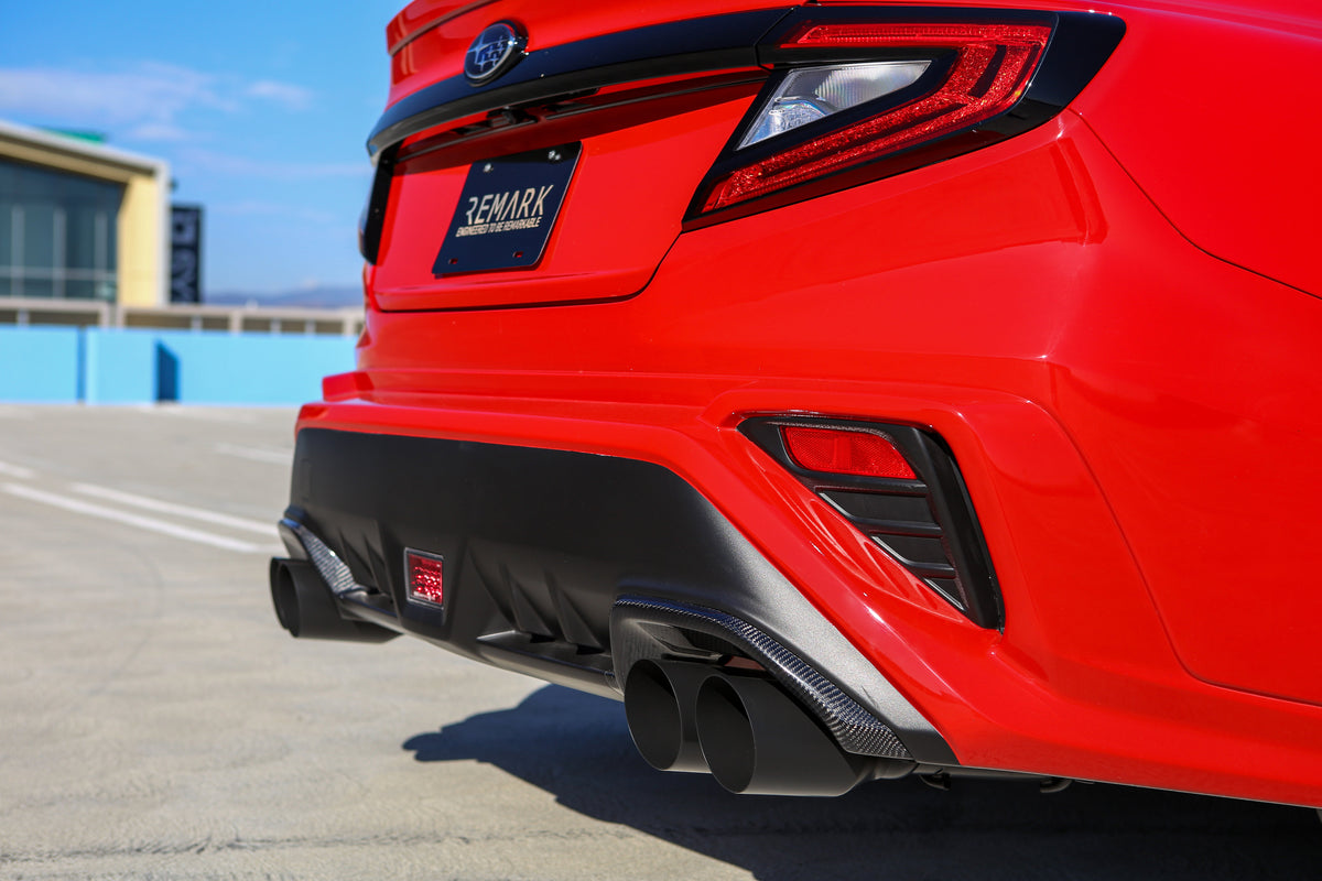 REMARK 2022+ Subaru WRX VB Stainless Single Wall Tip (4in) Axle Back Exhaust- Cerakote Black Coating - RO-TSVB-S4B
