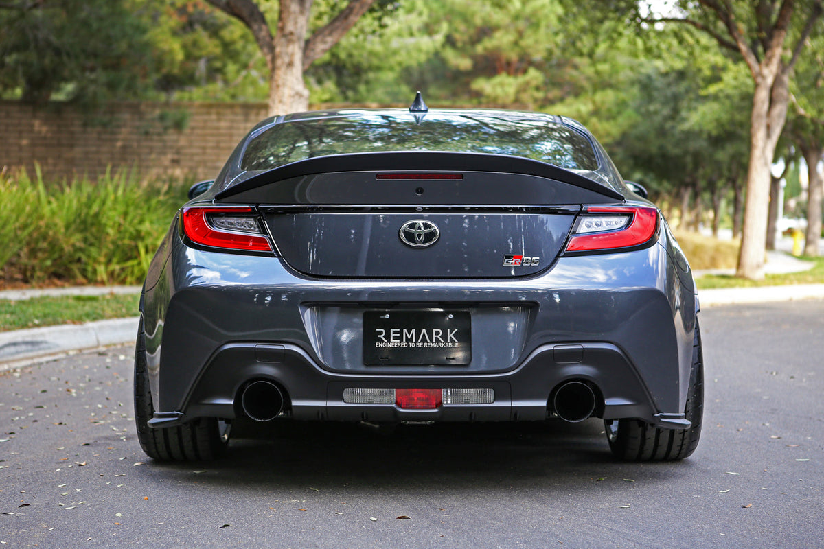 REMARK 2022+ Toyota GR86 Axleback Exhaust - Stainless Single Wall Tip - Stealth - RO-TSZ8-SS