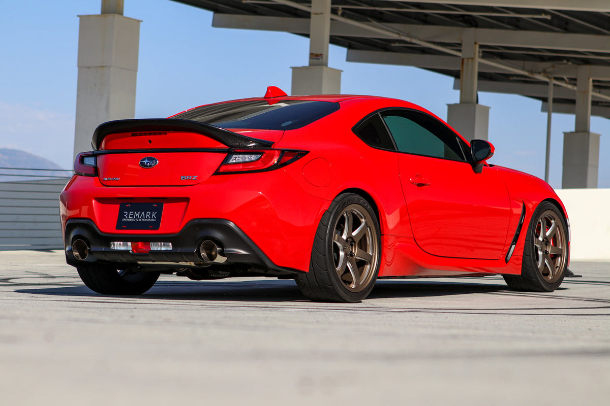 Remark 22+ Subaru BRZ/Toyota GR86 Axle-Back Exhaust - Burnt Single Wall Tips - RO-TTZ8-SM