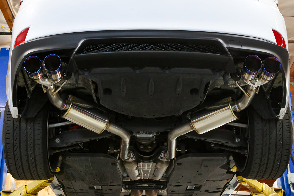 REMARK 17-20 Lexus IS200/300/350 Axleback Exhaust - SS Double Wall Burnt Tip (Muffler Version) - RO-TTE3-DM