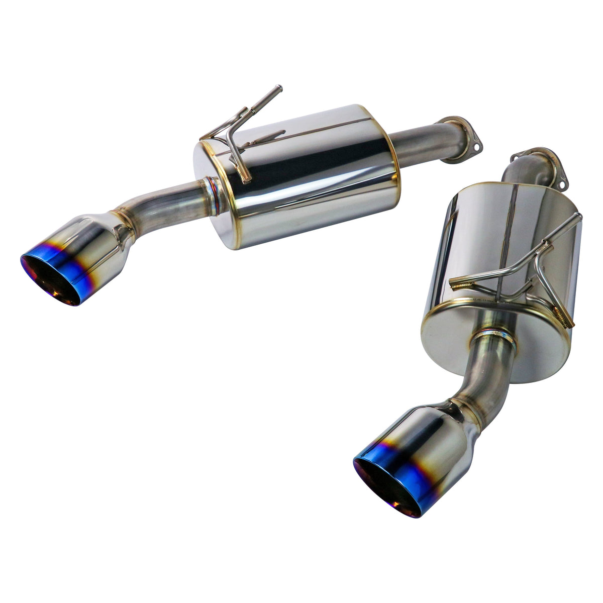 REMARK 14+ Infiniti Q50 Axleback Exhaust w/Mufflers - Burnt Double Wall Tip - RO-TTQ5-DM