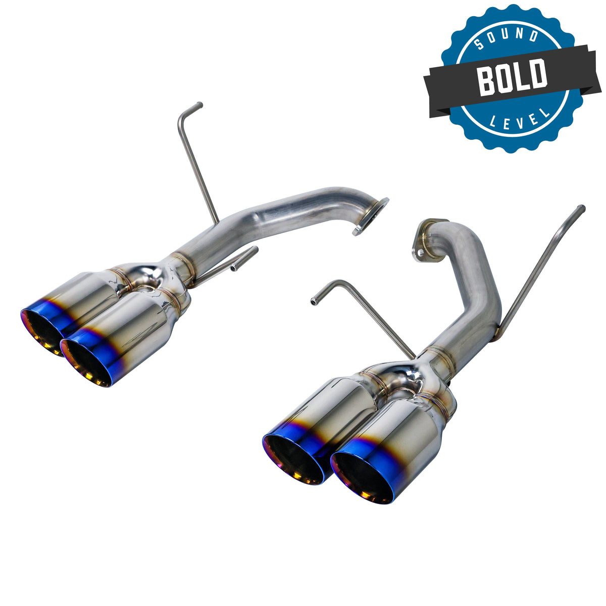 Remark 2022+ Subaru WRX (VB) 4in Axleback Exhaust w/ Burnt Stainless Double Wall Tip - RO-TTVB-D4