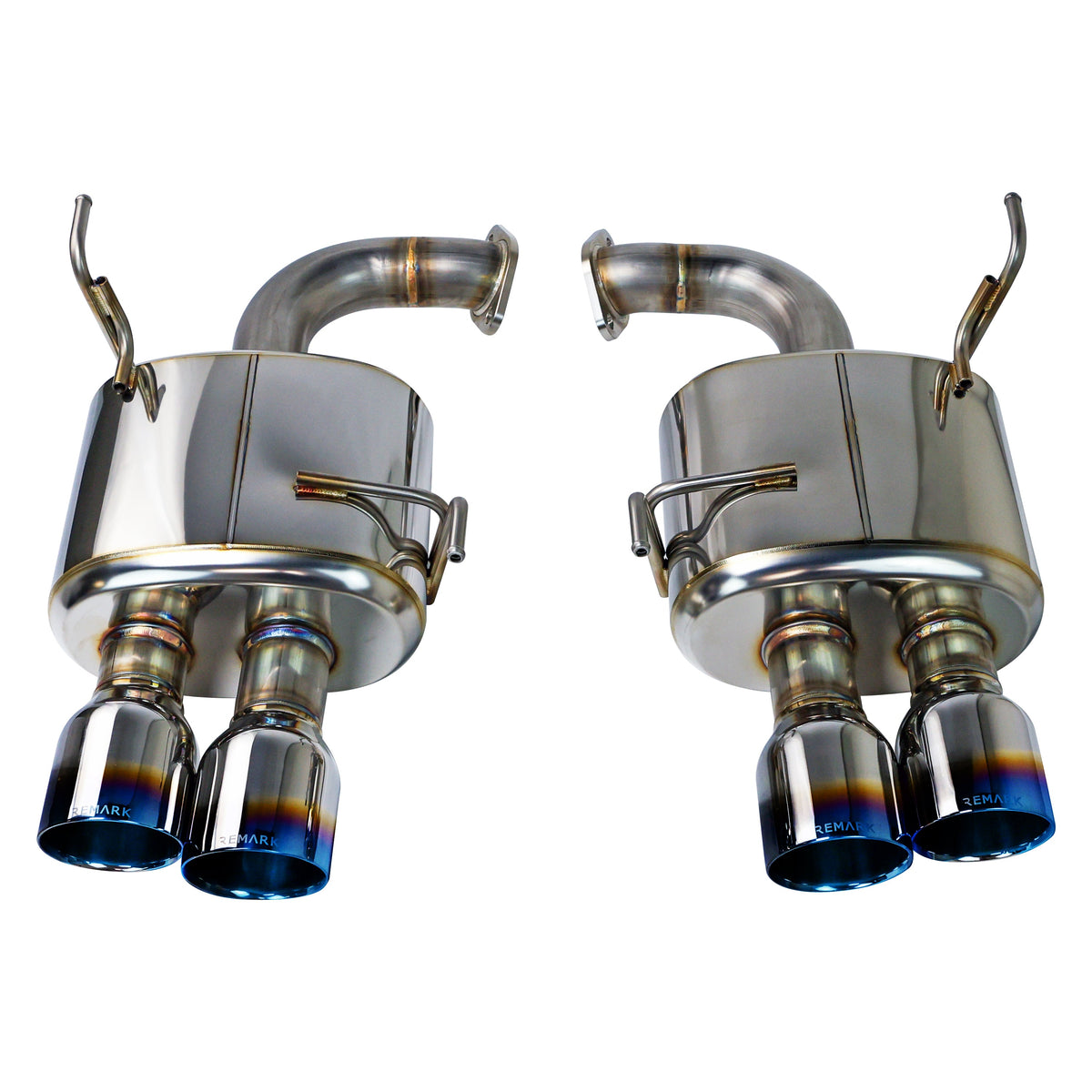 Remark 22+ Subaru WRX VB Axleback Exhaust w/ Burnt  Stainless Double Wall Tip - RO-TTVB-DMQ