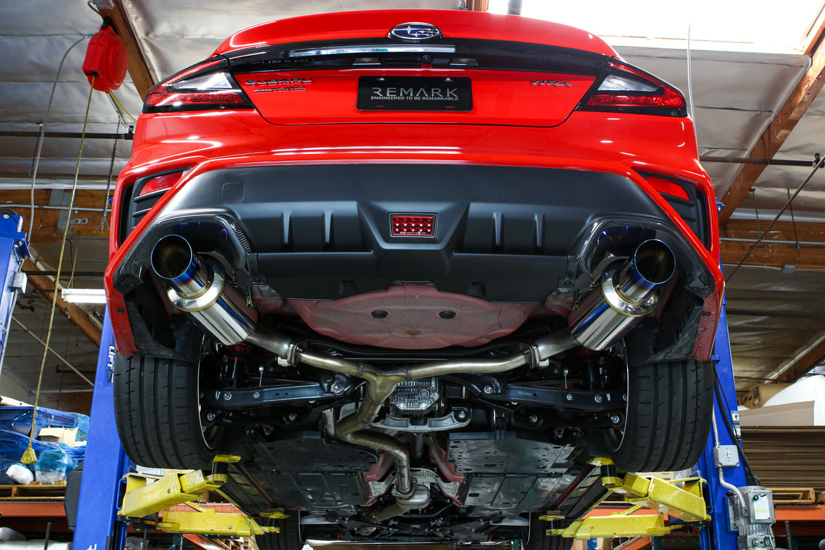 REMARK 2022+ Subaru WRX VB Axleback Exhaust - Dual R1 Spec Stainless - RO-TSVB-R1D