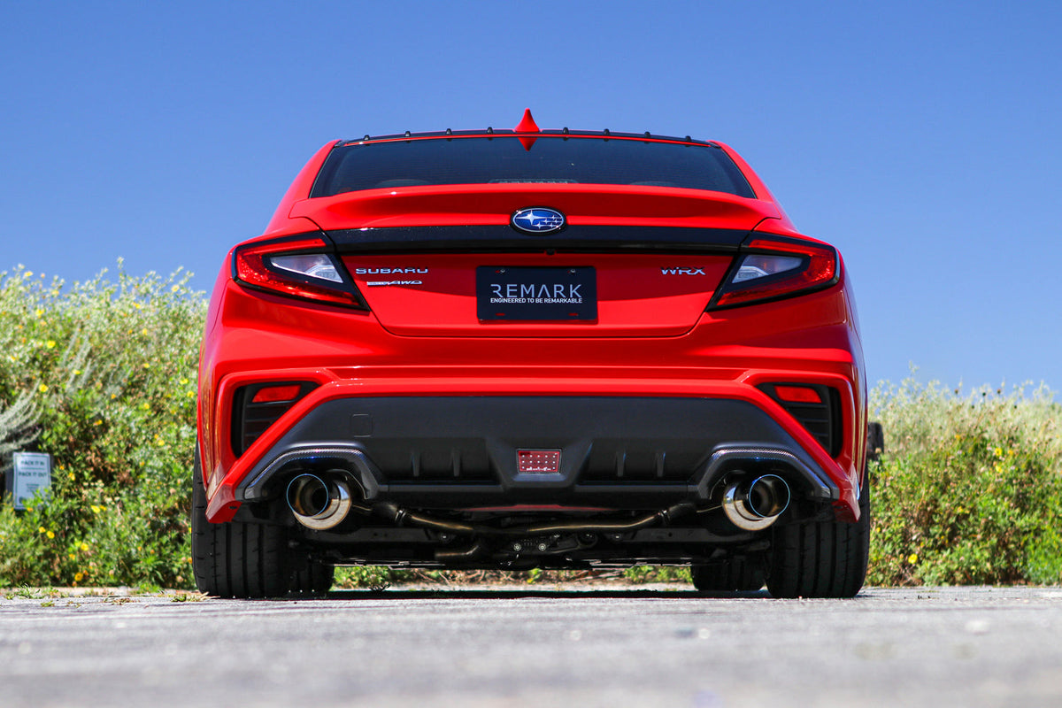 REMARK 2022+ Subaru WRX VB Axleback Exhaust - Dual R1 Spec Stainless - RO-TSVB-R1D