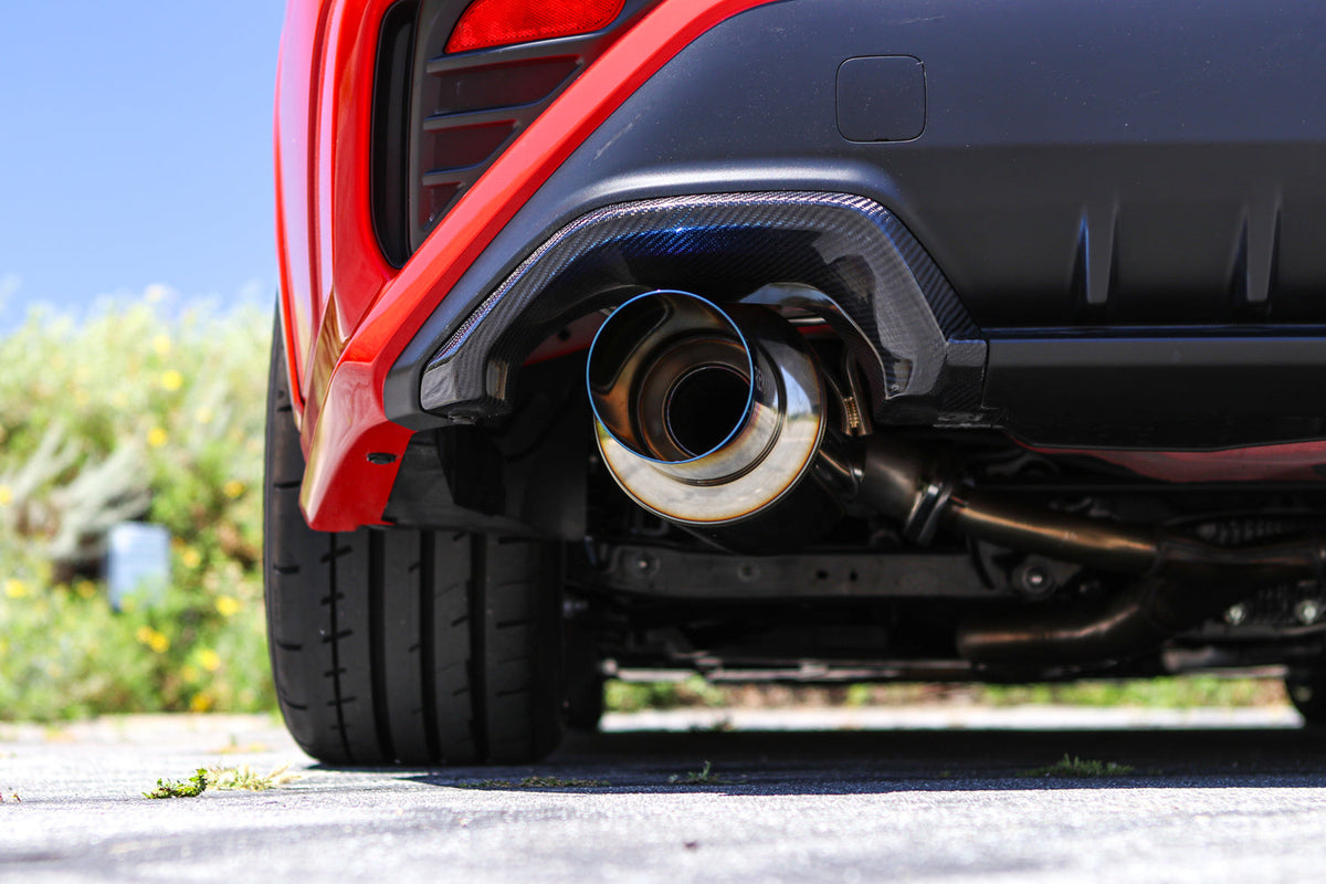 REMARK 2022+ Subaru WRX VB Axleback Exhaust - Dual R1 Spec Burnt Stainless - RO-TTVB-R1D