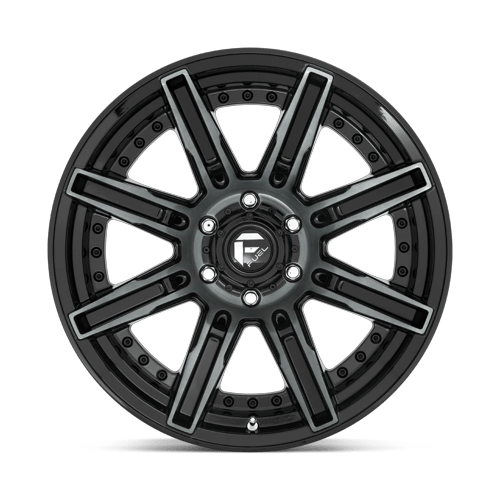 Fuel Off-Road D708 20X10 Gloss Machined Double Dark Tint 6x139.7 -18mm