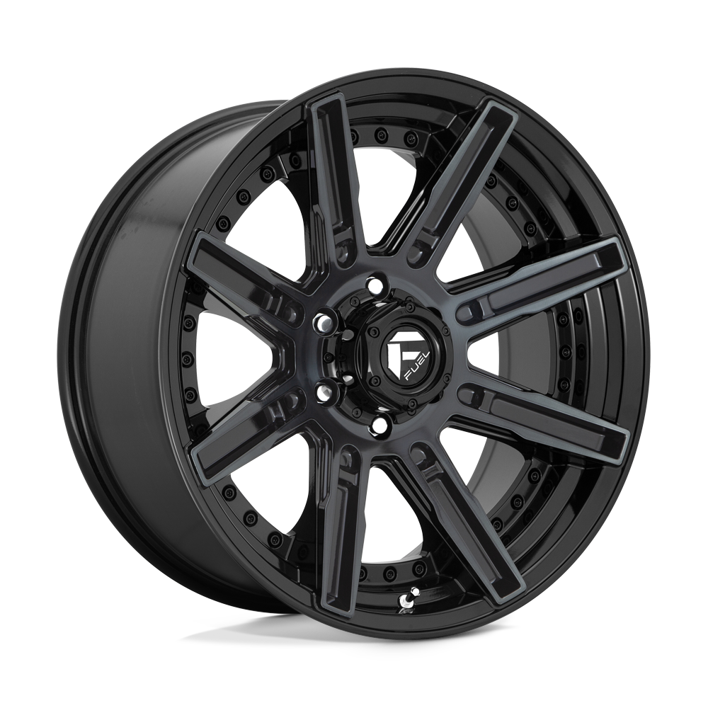 Fuel Off-Road D708 20X10 Gloss Machined Double Dark Tint 5x127 -18mm