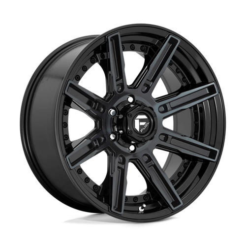 Fuel Off-Road Aluminum Wheels 20X9 Rogue D708 Gloss Machined Double Dark Tint