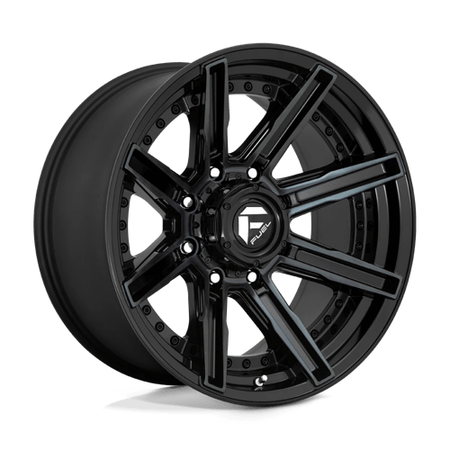 Fuel Off-Road Aluminum Wheels 20X10 Rogue D708 Gloss Machined Double Dark Tint