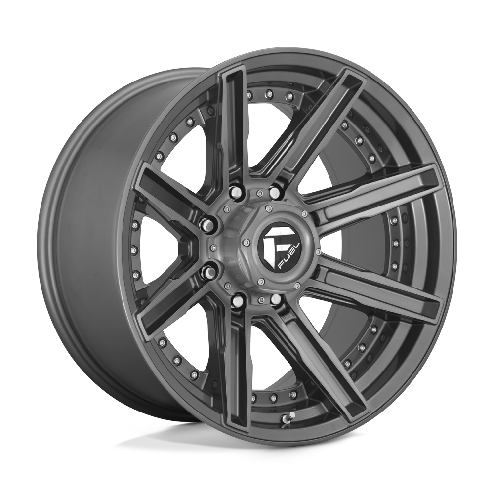 Fuel Off-Road Aluminum Wheels 20X10 Rogue Platinum D710 Brushed Gunmetal