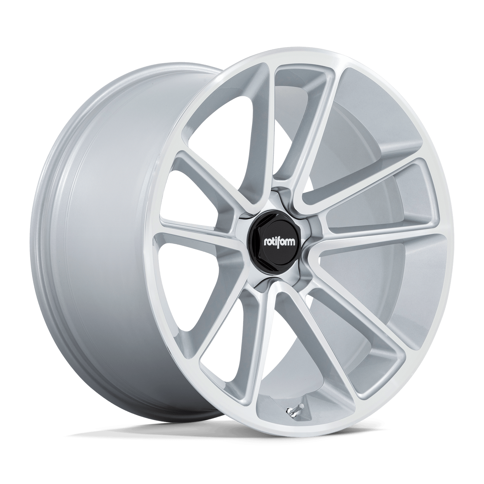 Rotiform R192 Btl 21X10.5 5X120 +15MM Gloss Silver W/ Machined Face