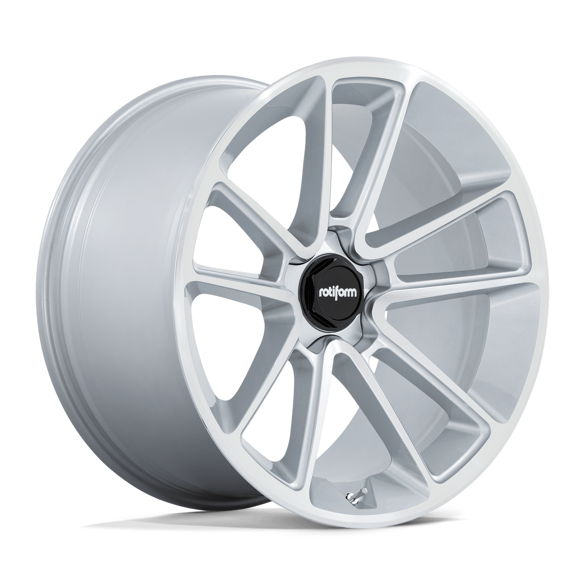 Rotiform R192 Btl 22X10 5X112 +35MM Gloss Silver W/ Machined Face