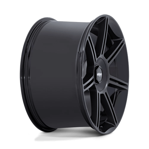 Rotiform Fra 22X10 5X130 +56MM Gloss Black W/ M-Black Spokes