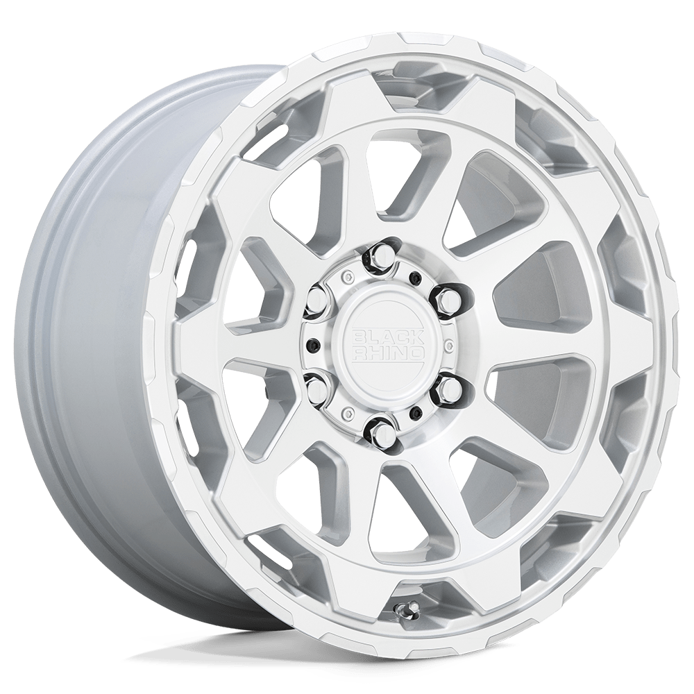 Black Rhino Hard Alloys Rotor 20X9 5X127 +2MM Gloss Silver W/Mirror Cut Face