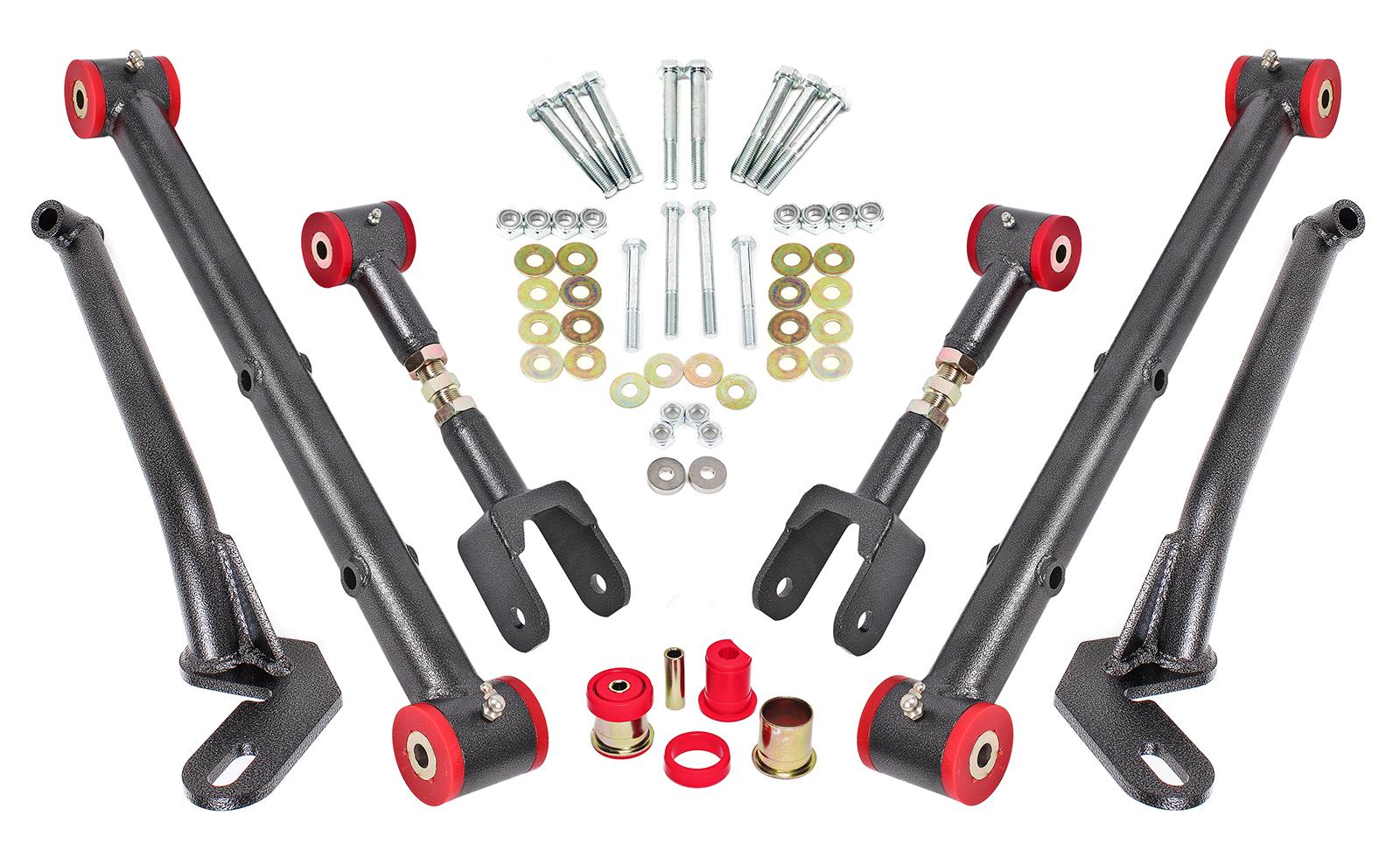 BMR 78-87 G-Body Rear Suspension Kit - Black Hammertone - RSK469H for 1978-1987 Buick Regal - front view