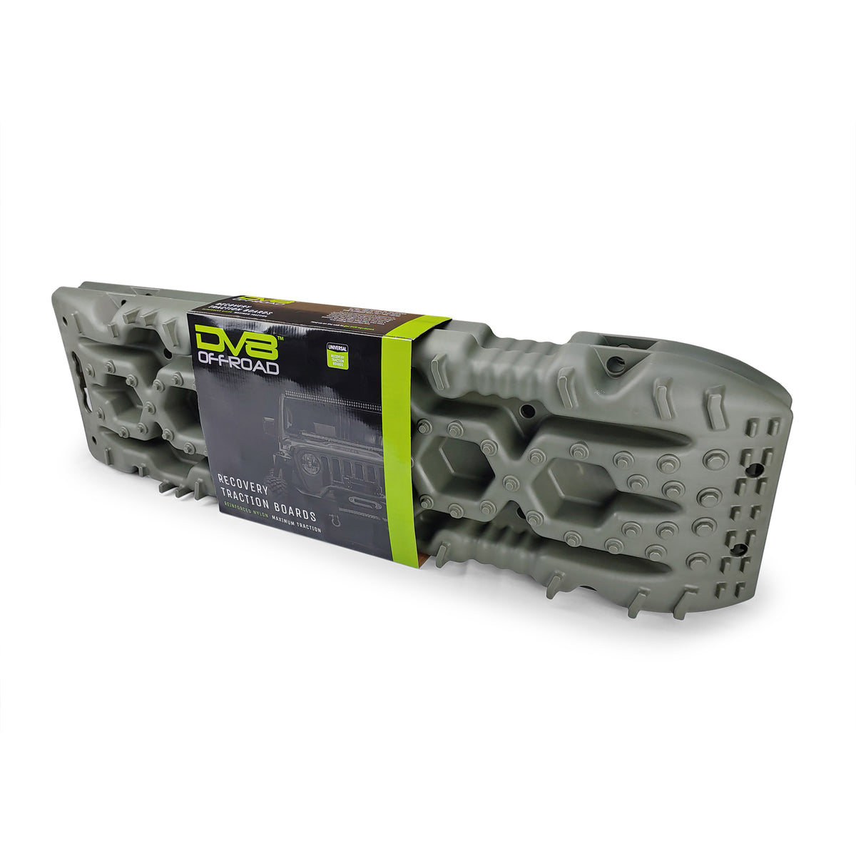 DV8 Offroad - Traction Boards with Bag; Olive; Pair - RTB1-01OL