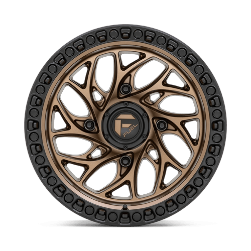Fuel Off-Road Aluminum Wheels 15X10 Runner Utv D777 Bronze W/ Black Ring