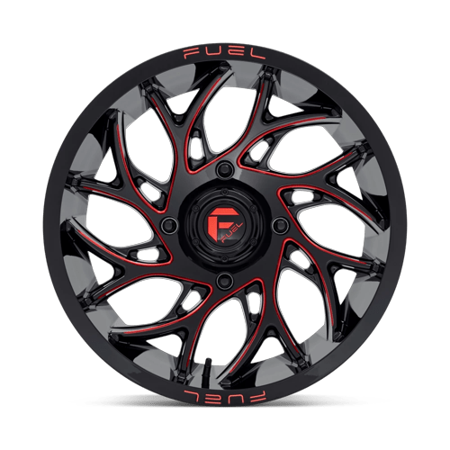 Fuel Off-Road D779 18X7 Gloss Black Milled W/ Candy Red Tint 4x137 +13mm