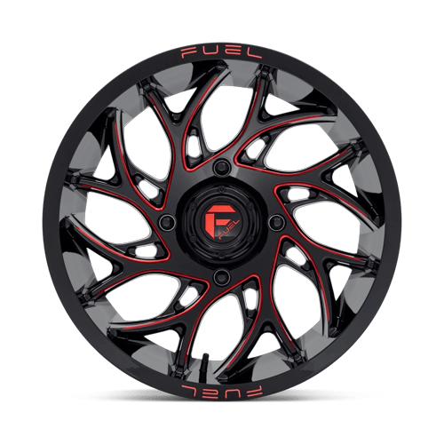 Fuel Off-Road D779 18X7 Gloss Black Milled W/ Candy Red Tint 4x156 +13mm