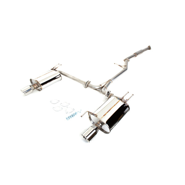 Revel Medallion Touring-S Catback Exhaust - Dual Muffler 04-08 Acura TSX - T70093R by Revel - front view