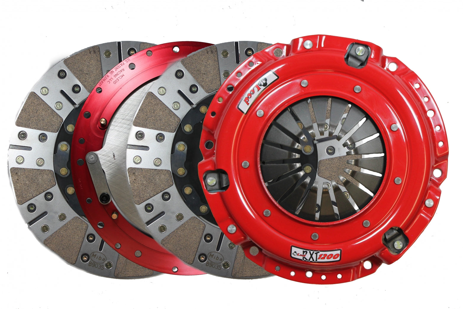 McLeod RXT 1200 Twin Disc Clutch Kit 24-25 Mustang GT w/Aluminum Flywheel (Calmer Mod. Trans Only) - 6339807HD