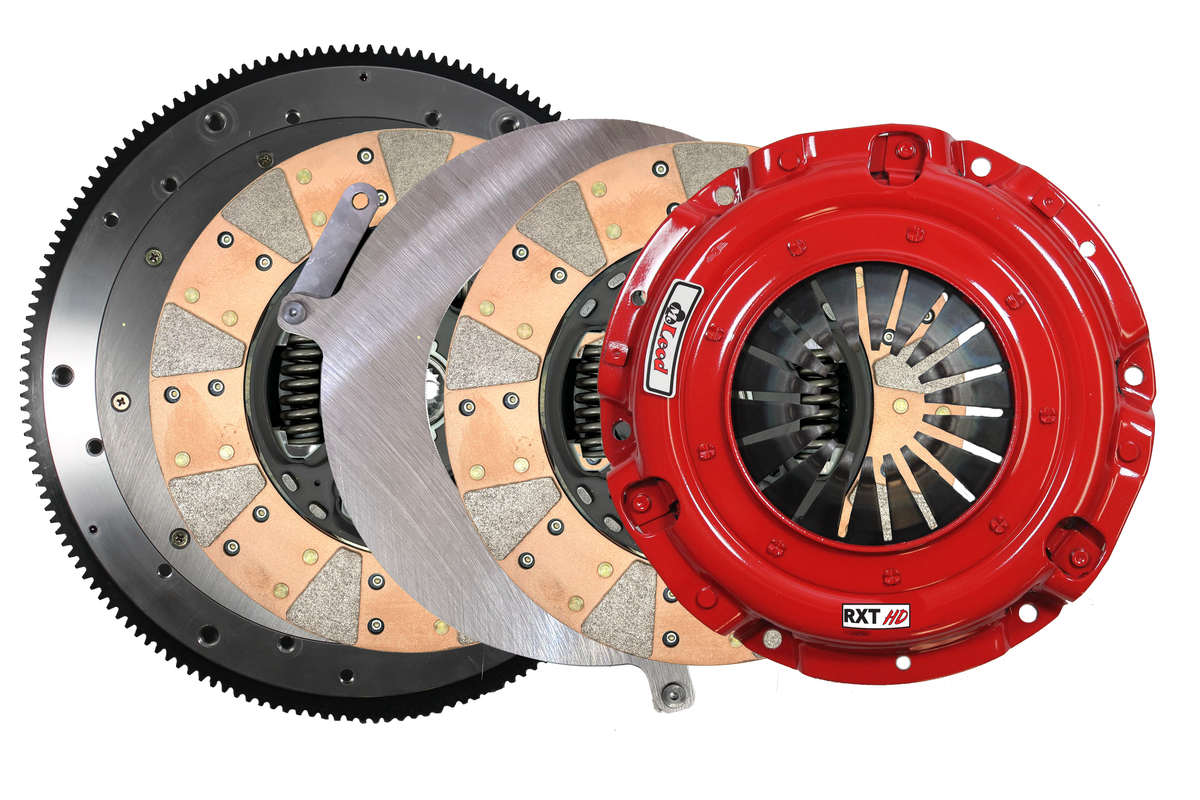 McLeod RXT HD Twin Clutch LSA 9-11/16 x 1-1/8 x 26 Spline Sprung Hub 8 Bolt Modular Assy w/Alum Fly - 6306807HD