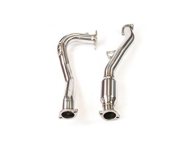 Invidia 2022+ Subaru WRX Auto Bottom High Flow Cat Front Pipe - HS22SW4AFPCB
