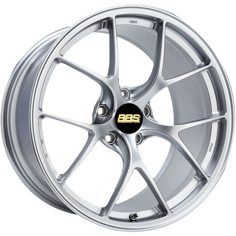 BBS RI-D 20x10.5 5x112 ET15, 82mm Diamond Silver Wheel PFS/Clip Required - RI104DS