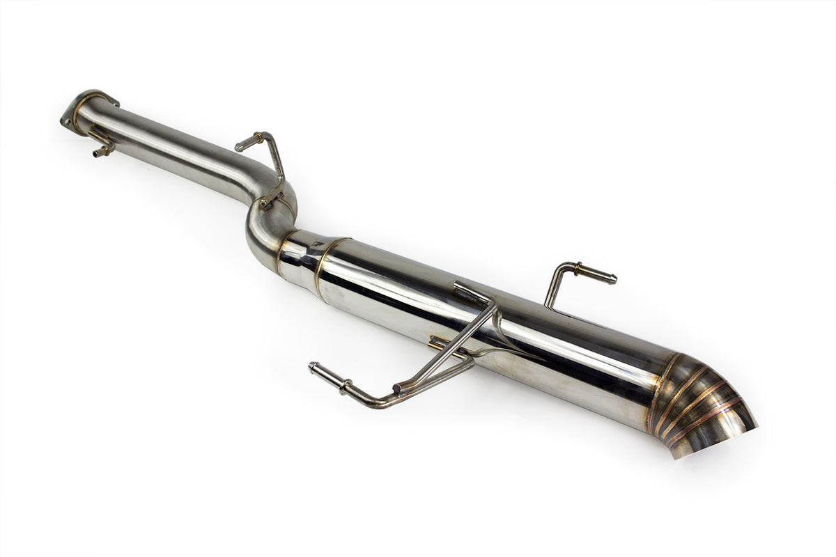 ISR Performance Series II - EP Single Tip Blast Pipe Exhaust - Resonated - 95-98 Nissan 240sx (S14) - IS-S2EPSR-S14
