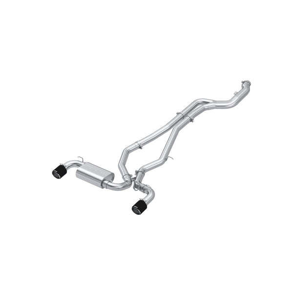 MBRP 2020+ Toyota Supra 3.0L 3in Catback Dual Rear Carbon Fiber Tips - T304 - S43003CF