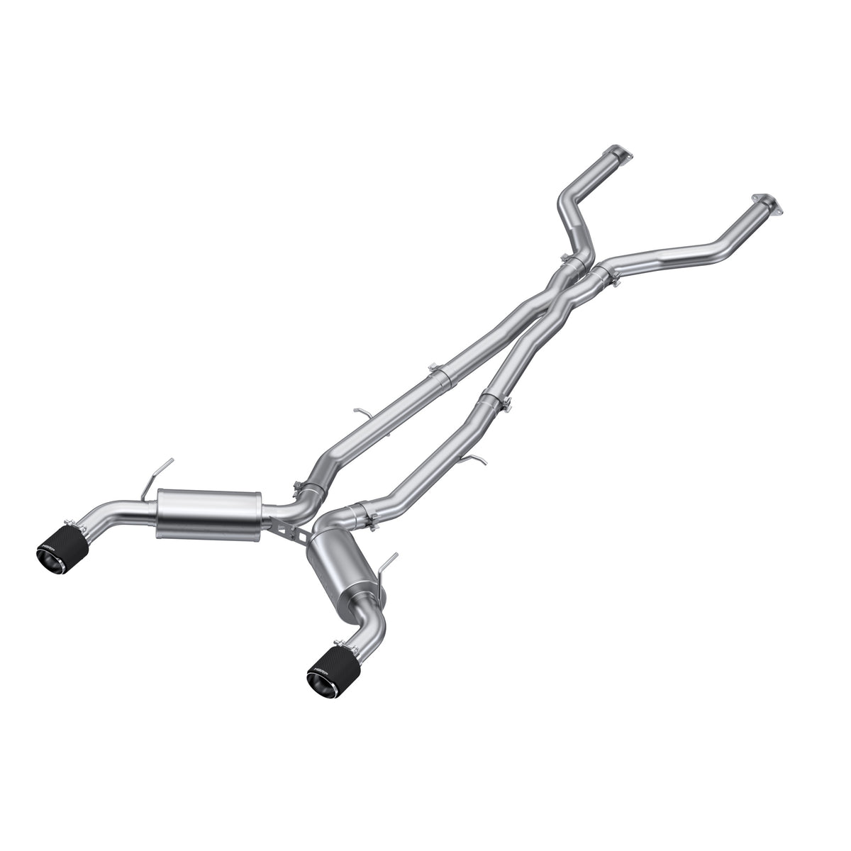 MBRP 16-19 Infiniti Q50 3.0L FWD/AWD 3in Cat Back w/ 4.5in OD Carbon Fiber Tips - T304 - S44003CF