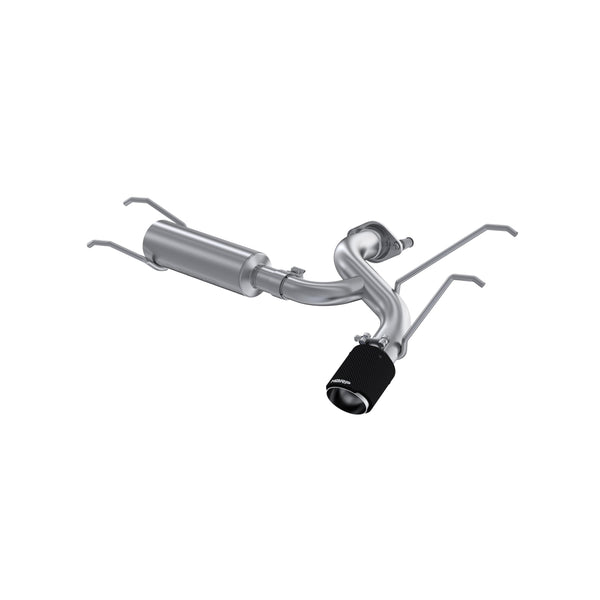 MBRP 16+ Mazda MX-5 Miata Single Rear Exit 2.5in Axle Back w/ Carbon Fiber Tips - T304 - S44523CF